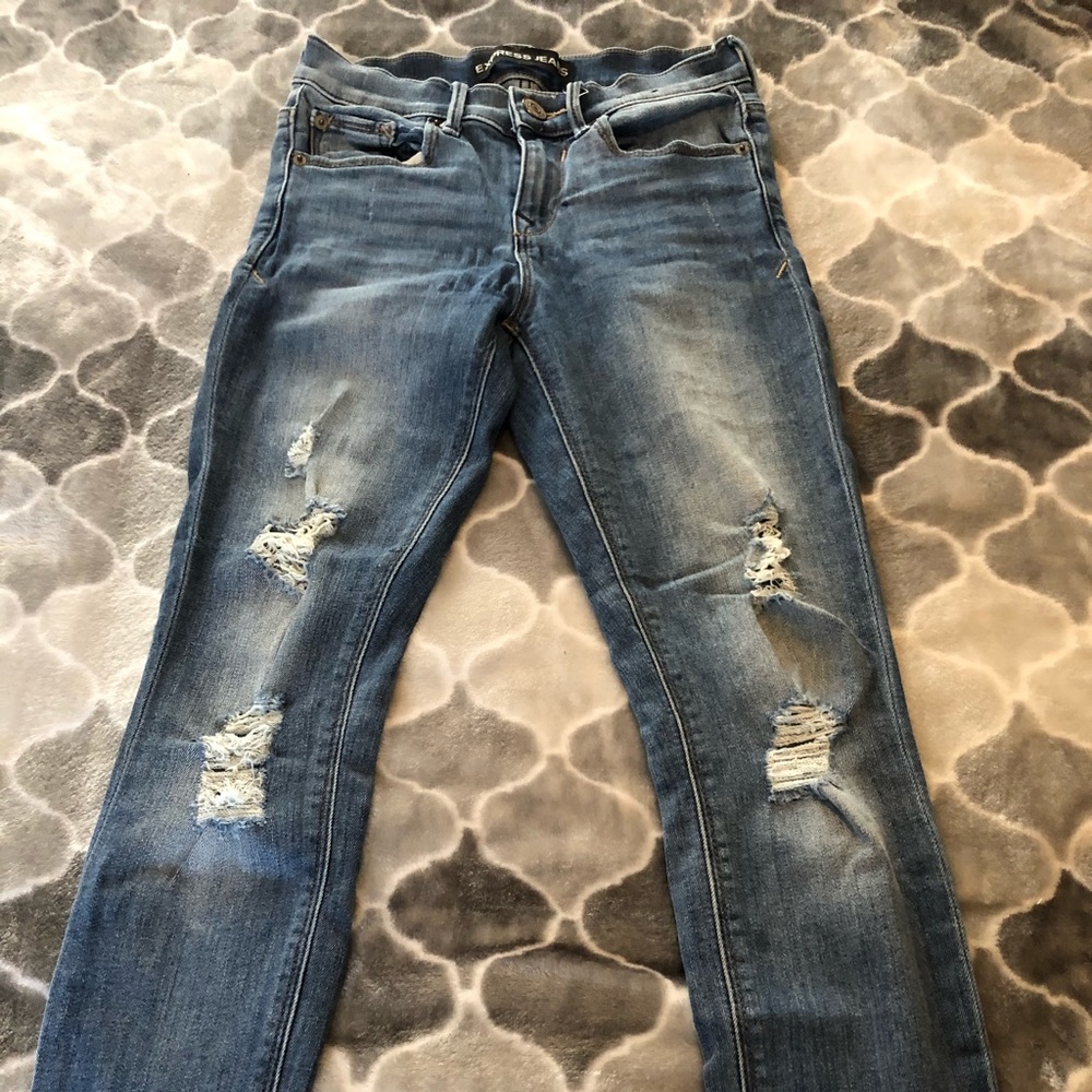 Express ripped jeans
